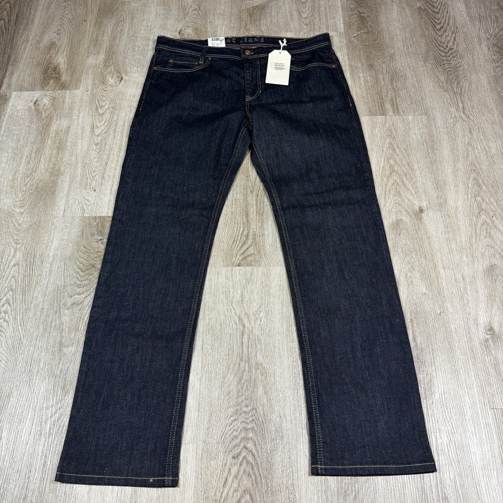 MAC Jeans Arne Pants Mens 38x34 Dark Blue Straight Modern‎ Fit NWT